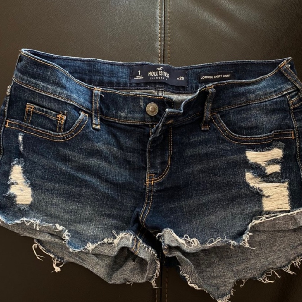 ripped denim shorts